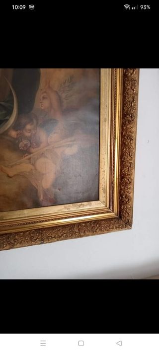 Antiguo cuadro de la Inmaculada.