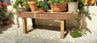 Panca per vasi bonsai