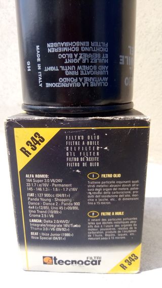 Filtro olio Tecnocar R343