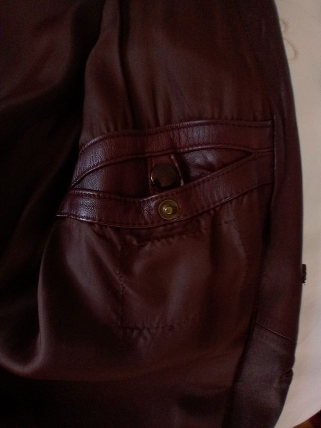 Chaqueta hombre cuero piel cordero REBAJADA