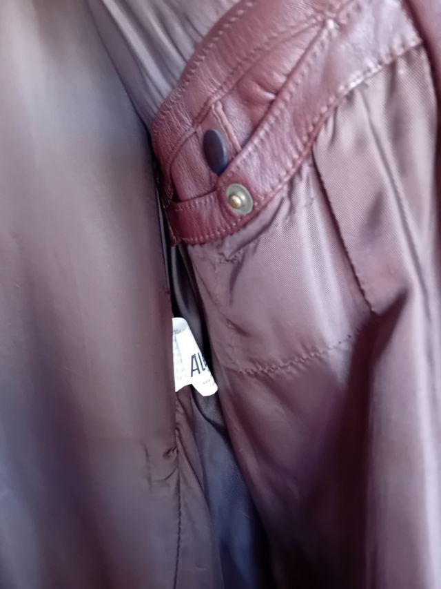 Chaqueta hombre cuero piel cordero REBAJADA