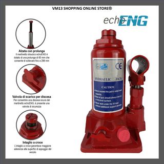 Crick auto idraulico 2T 2000KG