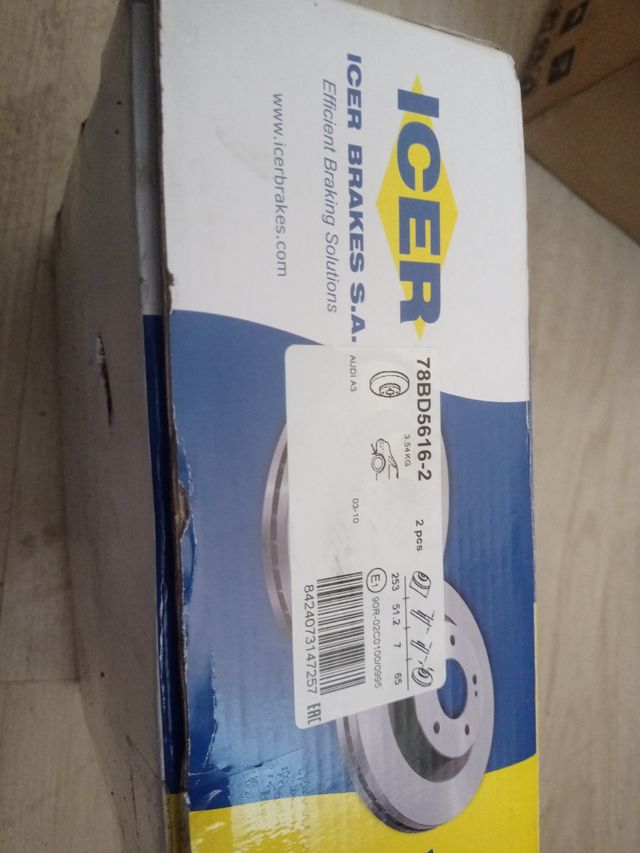 dos discos delanteros para Groupo vag