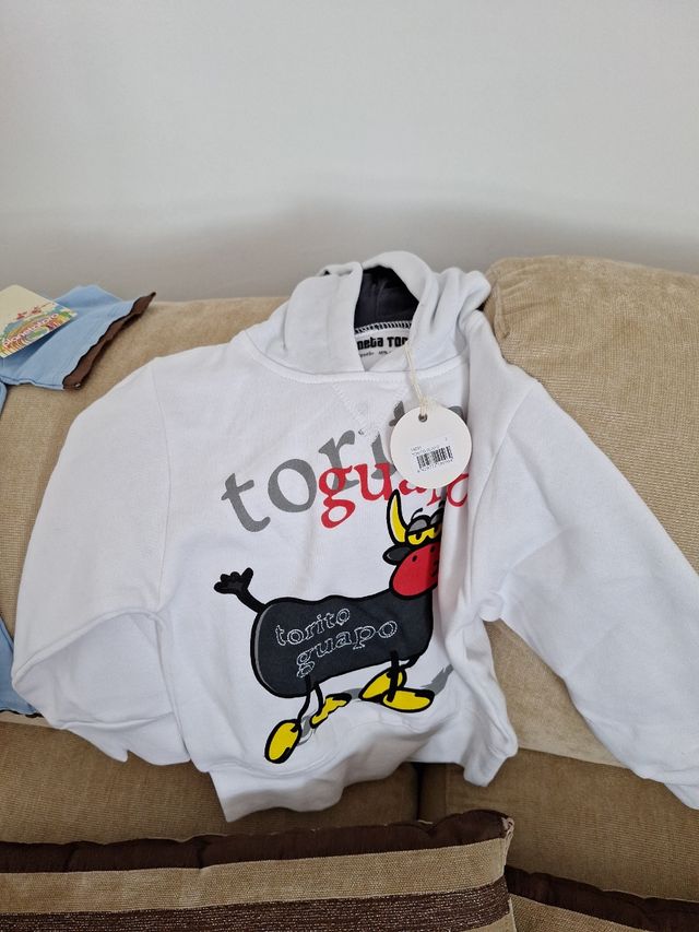 Lote camisetas y sudadera talla 2