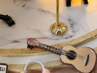 Concierto miniatura música escenario muñeca casita