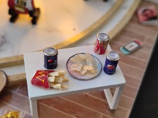 Concierto miniatura música escenario muñeca casita