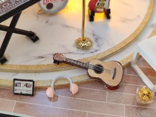 Concierto miniatura música escenario muñeca casita