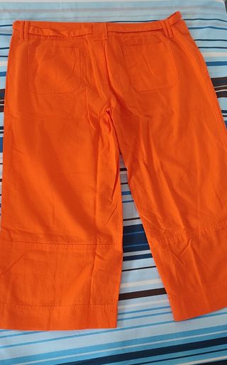 Pantaloni spiaggia Triumph arancioni lino cotone