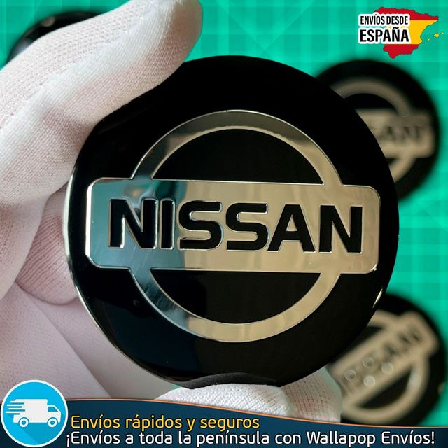 X4 Emblemas Nissan 56mm Pegatinas Tapacubos Bujes