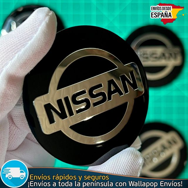 X4 Emblemas Nissan 56mm Pegatinas Tapacubos Bujes