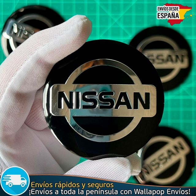 X4 Emblemas Nissan 56mm Pegatinas Tapacubos Bujes