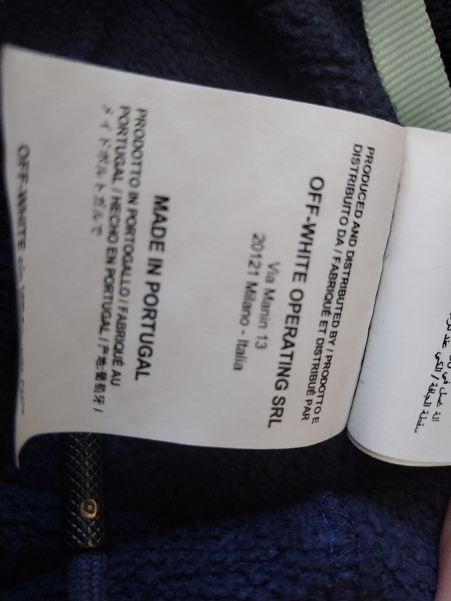 Pantalon felpa off-white hombre S