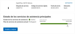 DELL OPTIPLEX 3070 MICRO I5-9500T 16 GB 256 GB NMVE