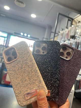 Funda para movil con PURPURINA