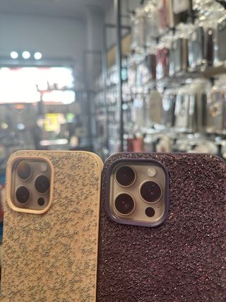 Funda para movil con PURPURINA