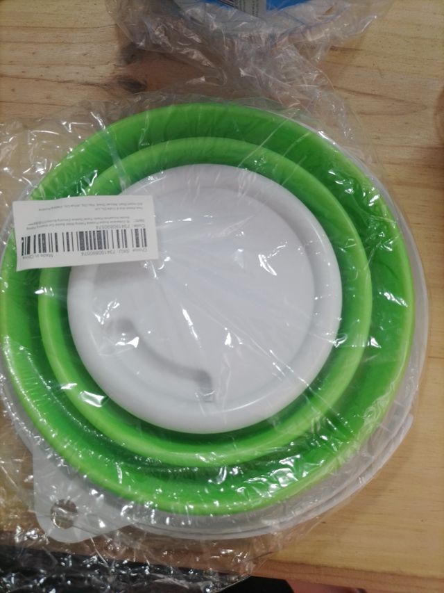 Cubo , balde plegable para playa ,niños, liquido