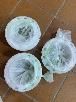 Lote 2 Papeleras con rollo para hacer recambios