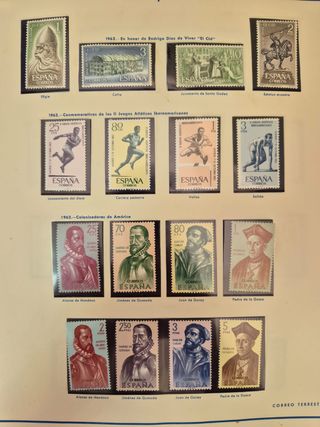 Sellos año completo 1962