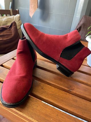 Botines kamosa burdeos