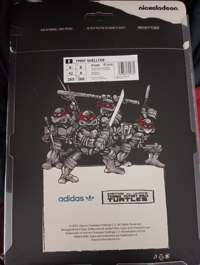 Adidas TMNT 42 tortugas ninja 