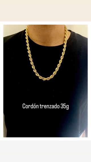 Cordón TRENZADO 35G Oro 18k NUEVO