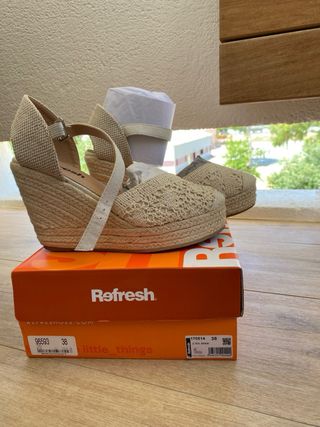 Sandalias de plataforma - beige