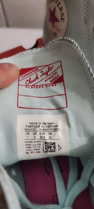 Converse All Star alte donna azzurre 37.5