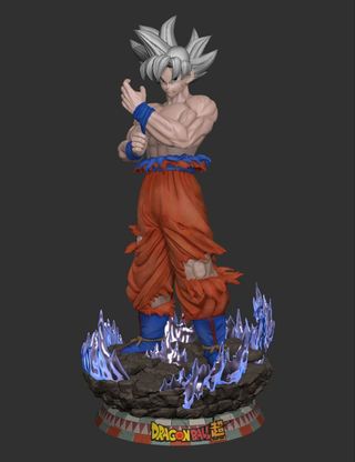 Figura Goku ultra instinto en resina