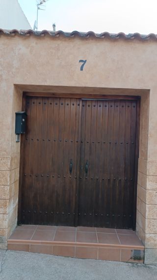 Puerta exterior madera