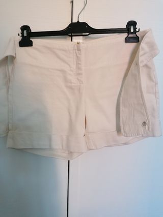 Shorts color panna Sisley tg 42