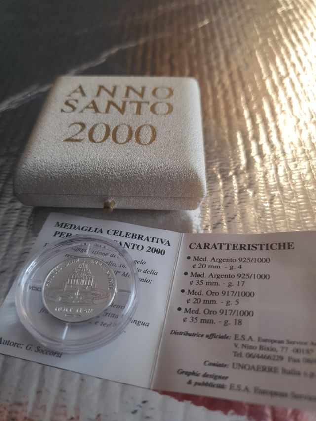 Medaglia celebrativa anno santo 2000