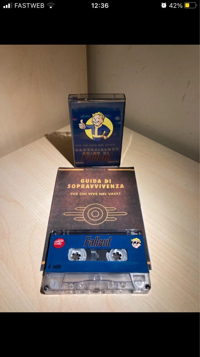 Fallout music cassette adesivi