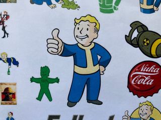 Fallout music cassette adesivi