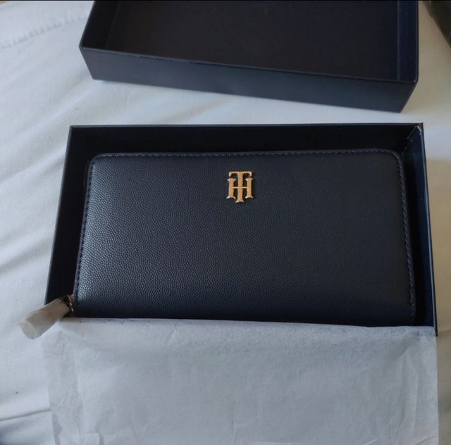 Billetero onedero Tommy Hilfiger nuevo azul marino