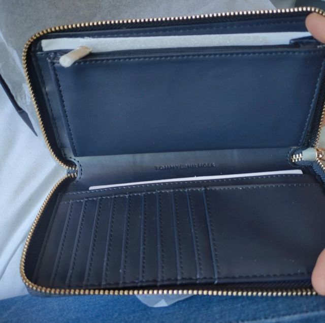 Billetero onedero Tommy Hilfiger nuevo azul marino