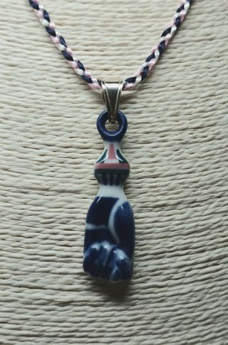 Colgante  de sargadelos con collar