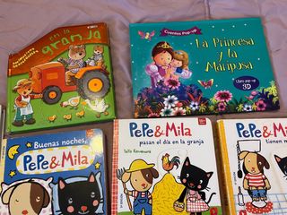 Lote libros de Pepe y Mila y otros.