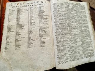 Vocabolario del 1600 latino-italiano