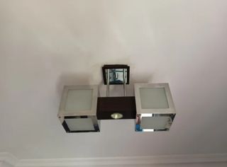 Conjunto de lámparas de techo (2 unidades) y pie