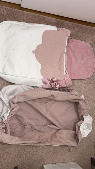 Saco, capazo y cubre capazo