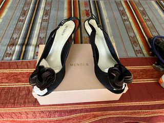 Zapatos fiesta negros Menbur T/41