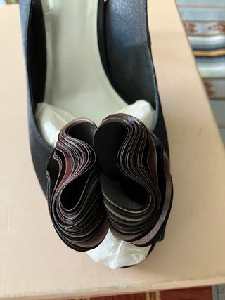 Zapatos fiesta negros Menbur T/41