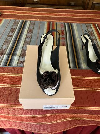 Zapatos fiesta negros Menbur T/41