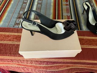 Zapatos fiesta negros Menbur T/41