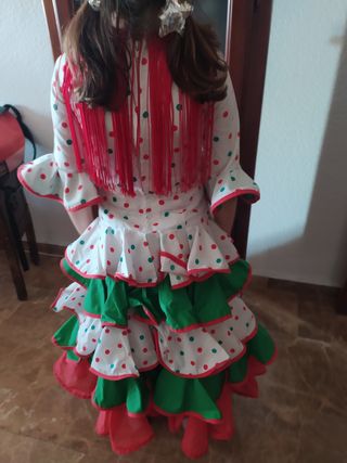 Traje de flamenca niña 7 años