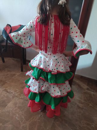 Traje de flamenca niña 7 años
