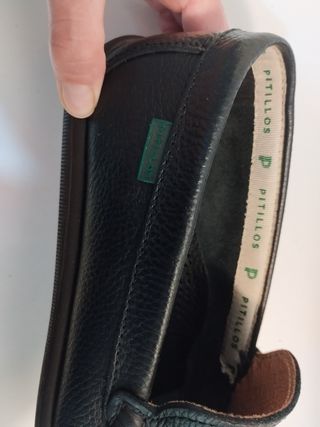 Zapatos negro hombre. Pitillos