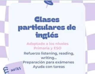 CLASES PARTICULARES INGLÉS (PROFE NATIVO)