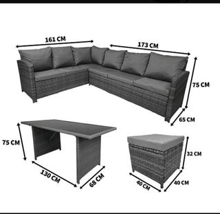 SUPER PRECIO CONJUNTO DE TERRAZA RINCONERA