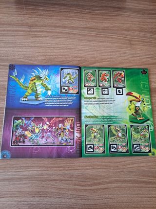 Invizimals evolution sticker álbum